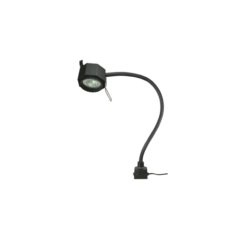 1 pcs - Serious Halogen Machine Light, 24 V, 50 W, Flexible, 700mm Reach, 700mm Arm Length