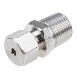 1 pcs - RS PRO In-Line Thermocouple Compression Fitting for Use with Thermocouple, 1/2 NPT, 4.5mm Probe, RoHS Compliant Standard