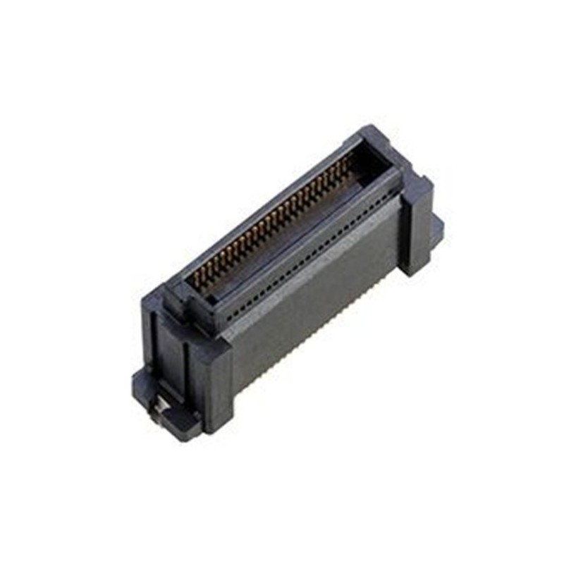 1 pcs - Amphenol Communications Solutions BergStak HS Series Vertical PCB Header, 50 Contact(s), 0.5mm Pitch, 1 Row(s), Shrouded