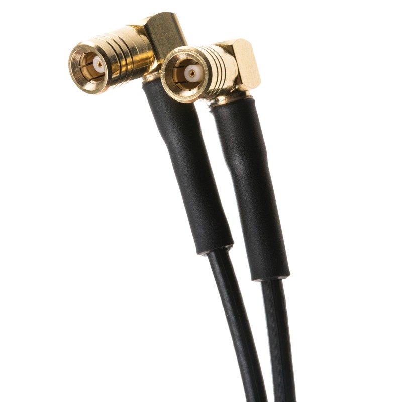 1 pcs - TE Connectivity Male SMB to Male SMB Coaxial Cable, 500mm, RG174 Coaxial, Terminated