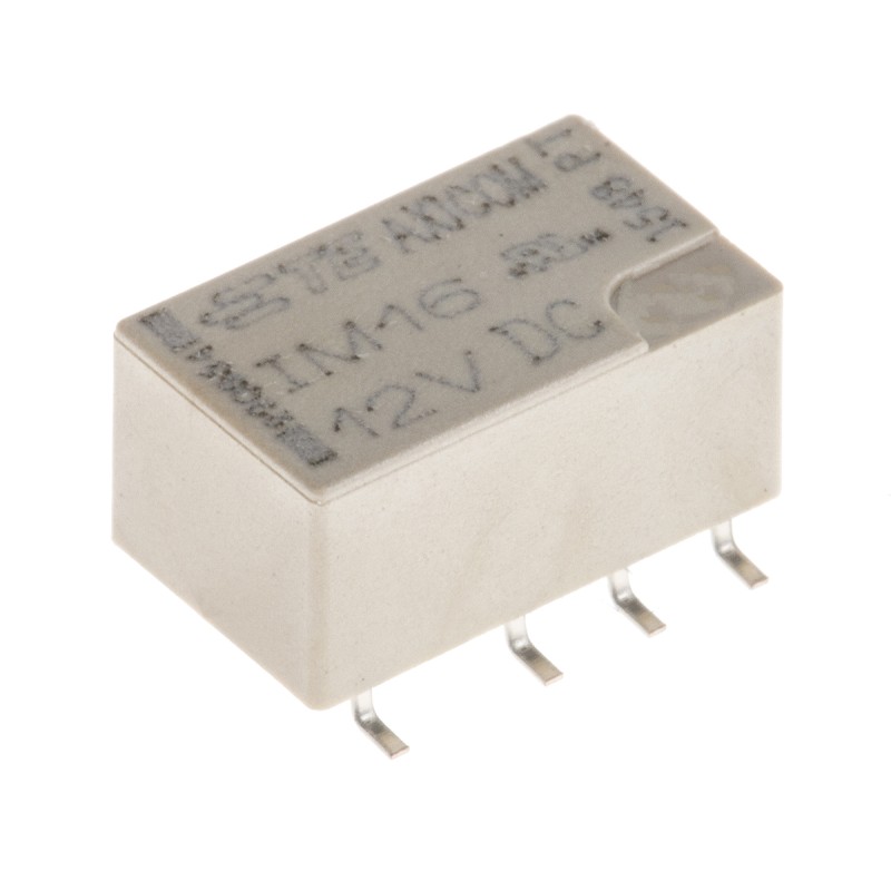 1 pcs - TE Connectivity Surface Mount Signal Relay, 12V dc Coil, 2A Switching Current, DPDT