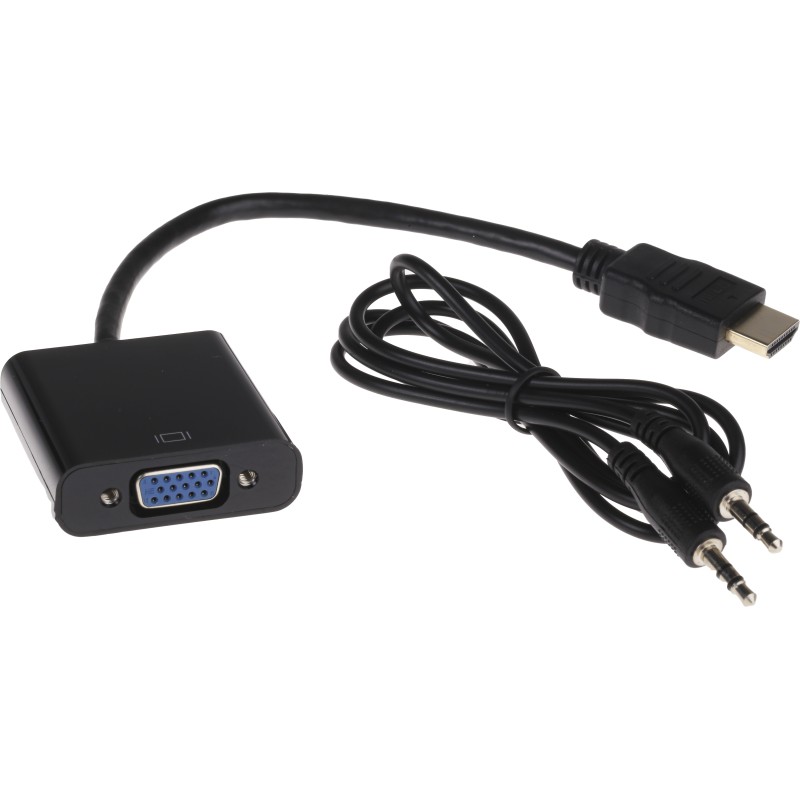 1 pcs - RS PRO AV Adapter, Male HDMI to Female VGA