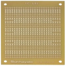1 pcs - Matrix Board FR1 1mm Holes, 2.54 x 2.54mm Pitch, 95 x 72 x 1.6mm