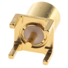 1 pcs - TE Connectivity, jack Through Hole MCX Connector, 50Ω, Solder Termination, Straight Body