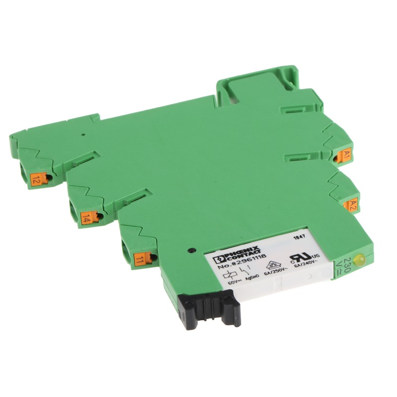 1 pcs - Phoenix Contact PLC-RPT-230UC/21 Series Interface Relay, DIN Rail Mount, 230V ac/dc Coil, SPDT, 1-Pole