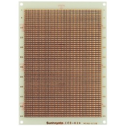 1 pcs - Sunhayato Double Sided Matrix Board FR4 0.75mm Holes, 1.27 x 1.27mm Pitch, 80 x 57.5 x 1.6mm
