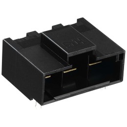 250 pcs - Hirose DF60 Series Right Angle Through Hole PCB Header, 2 Contact(s), 10.16mm Pitch, 1 Row(s), Shrouded