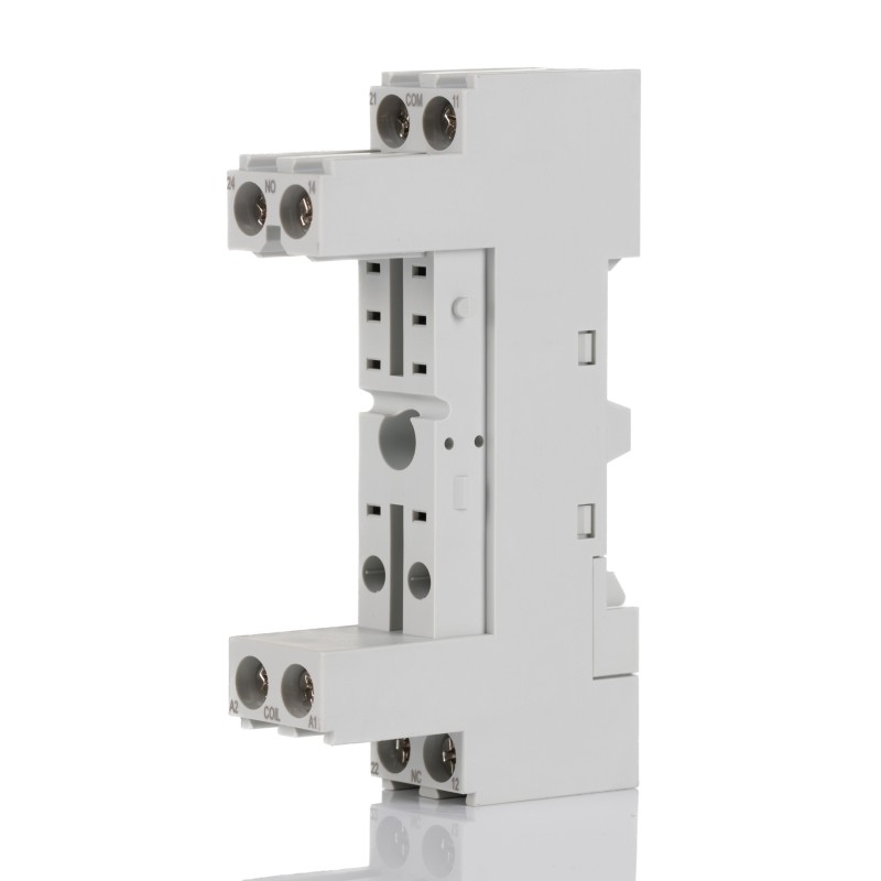 1 pcs - ABB CR-P DIN Rail Relay Socket, for use with CR-P Interface Relay