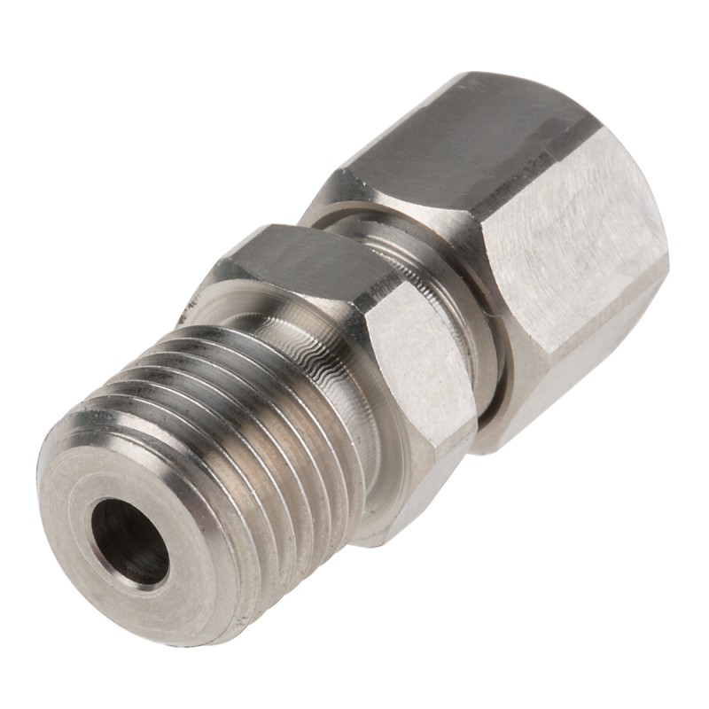 1 pcs - RS PRO In-Line Thermocouple Compression Fitting for Use with Thermocouple, 1/4 BSP, 4.5mm Probe, RoHS Compliant Standard