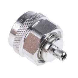 1 pcs - Telegartner, Plug Cable Mount N Connector, 50Ω, Crimp Termination, Straight Body