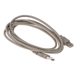 1 pcs - RS PRO USB 2.0 Cable, Male USB A to Male USB A Cable, 2m