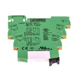 1 pcs - Phoenix Contact PLC-RPT- 48DC/21AU Series Interface Relay, DIN Rail Mount, 48V dc Coil, SPDT, 1-Pole