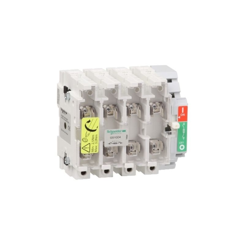 1 pcs - Schneider Electric Fuse Switch Disconnector, 4 Pole, 63A Max Current, 63A Fuse Current