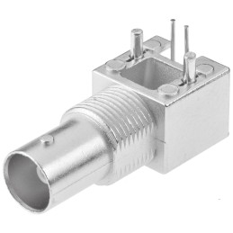 1 pcs - Molex BNC Series, jack PCB Mount BNC Connector, 75Ω, Through Hole Termination, Right Angle Body