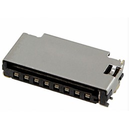 1 pcs - Molex, 47571 8 Way Push/Pull Memory Card Connector With Solder Termination