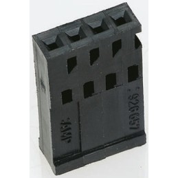 10 pcs - TE Connectivity, AMPMODU Female Connector Housing, 2.54mm Pitch, 2 Way, 1 Row