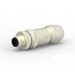 1 pcs - TE Connectivity Circular Connector, 5 Contacts, Cable Mount, M12 Connector, Plug, Male, IP67, T411 Series