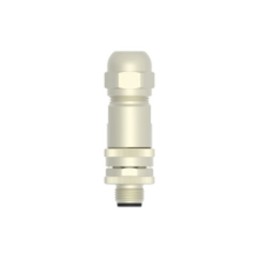 1 pcs - TE Connectivity Circular Connector, 5 Contacts, Cable Mount, M12 Connector, Plug, Male, IP67, T411 Series