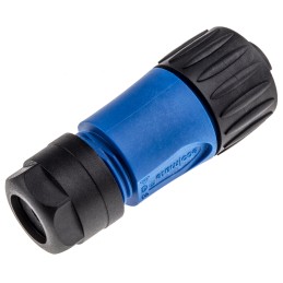 1 pcs - Amphenol Circular Connector, 3 + PE Contacts, Cable Mount, Socket, Female, IP65, IP67, Ecomate Series
