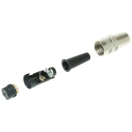 1 pcs - Binder Circular Connector, 12 Contacts, Cable Mount, M16 Connector, Socket, Female, IP40, 680 Series