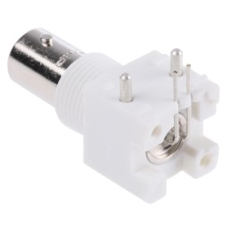 1 pcs - TE Connectivity, jack PCB Mount BNC Connector, 50Ω, Through Hole Termination, Right Angle Body