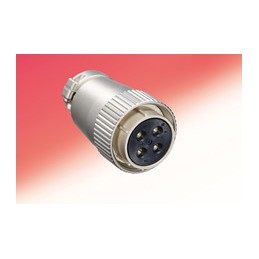 1 pcs - Hirose Circular Connector, 24 Contacts, Cable Mount, Socket, Female, JR Series