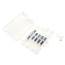 1 pcs - RS PRO Non-Fused Terminal Block, 6-Way, 20A, 22 - 12 AWG Wire, Screw Down Termination