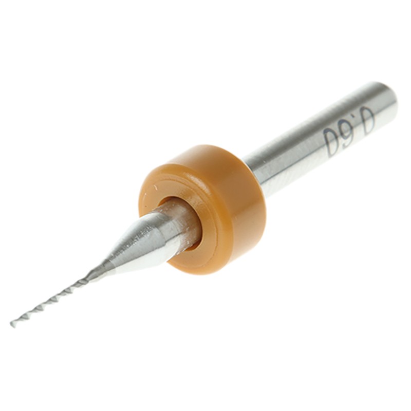 1 pcs - Fortex Carbide PCB Drill Bit, 0.6mm Diameter
