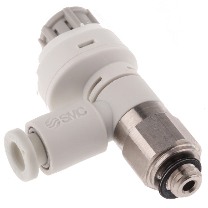 1 pcs - SMC AS Series Threaded Speed Controller, M5 x 0.8 Male Inlet Port x 4mm Tube Outlet Port