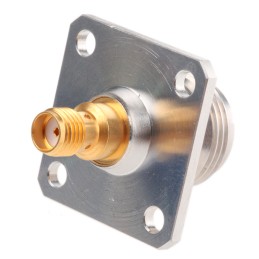 15 pcs - Huber+Suhner Straight 50Ω RF Adapter N Socket to SMA Socket 18GHz