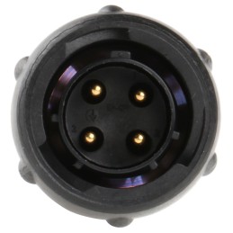 1 pcs - Souriau Circular Connector, 4 Contacts, Cable Mount, Socket, Male, IP68, IP69K, UTS Series