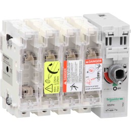 1 pcs - Schneider Electric Fuse Switch Disconnector, 4 Pole, 50A Max Current, 50A Fuse Current