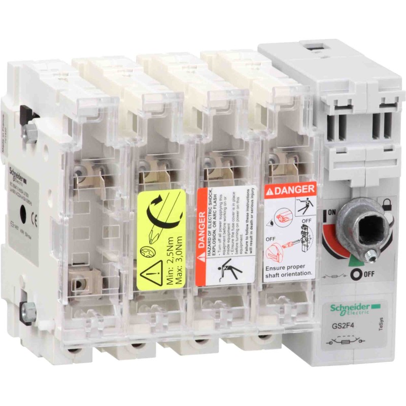 1 pcs - Schneider Electric Fuse Switch Disconnector, 4 Pole, 50A Max Current, 50A Fuse Current