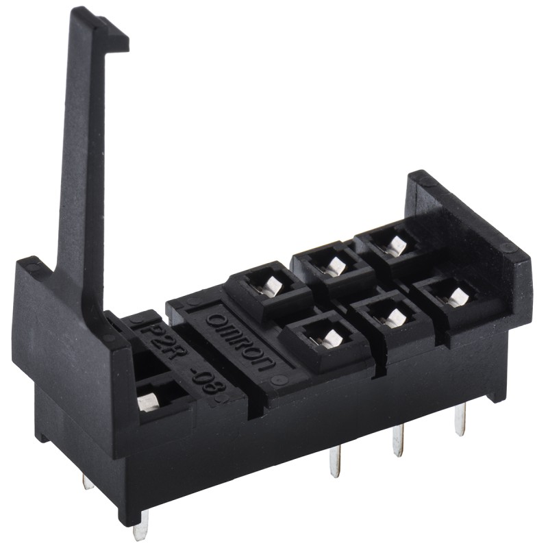 1 pcs - Omron 8 Pin 250V ac PCB Mount Relay Socket, for use with 2 Pole G2RS Series