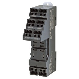 1 pcs - Omron PTF 250V Chassis Mount Relay Socket, for use with 2 Pole PTF Series