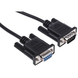 1 pcs - StarTech.com Male 9 Pin D-sub to Female 9 Pin D-sub Serial Cable, 1m PVC