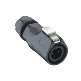 1 pcs - Lumberg Circular Connector, 5 Contacts, Cable Mount, Plug, Male, IP67, 02 Series