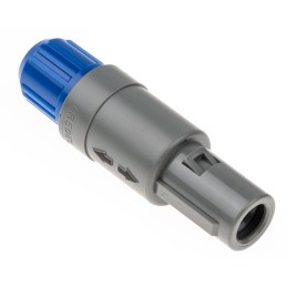 1 pcs - Lemo Circular Connector, 2 Contacts, Cable Mount, Plug, Male, IP50, Redel P Series