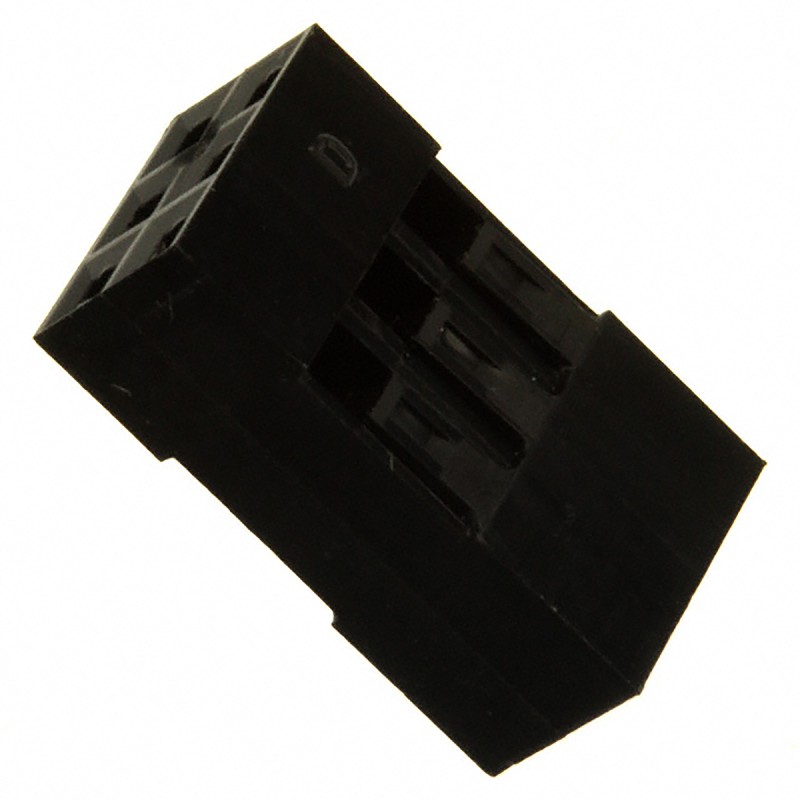 10 pcs - Amphenol Communications Solutions, Mini-PV Female Connector Housing, 2.54mm Pitch, 6 Way, 2 Row