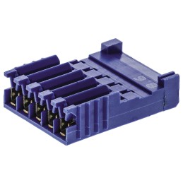 10 pcs - TE Connectivity, AMPMODU HE14 Female Connector Housing, 2.54mm Pitch, 5 Way, 1 Row