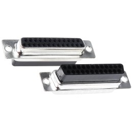 1 pcs - RS PRO D Sub Adapter Male 25 Way D-Sub to Female 25 Way D-Sub