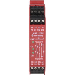 1 pcs - Rockwell Automation Single-Channel Light Beam/Curtain, Safety Switch/Interlock Safety Relay, 24V ac/dc, 3 Safety