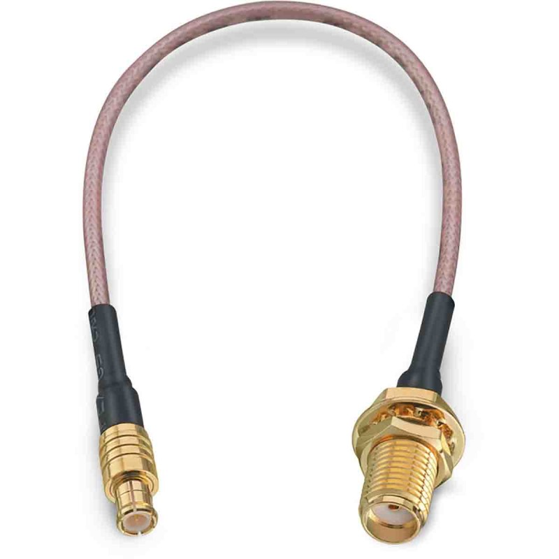 1 pcs - Wurth Elektronik Female SMA to Male MCX Coaxial Cable, 152.4mm, RG178 Coaxial, Terminated