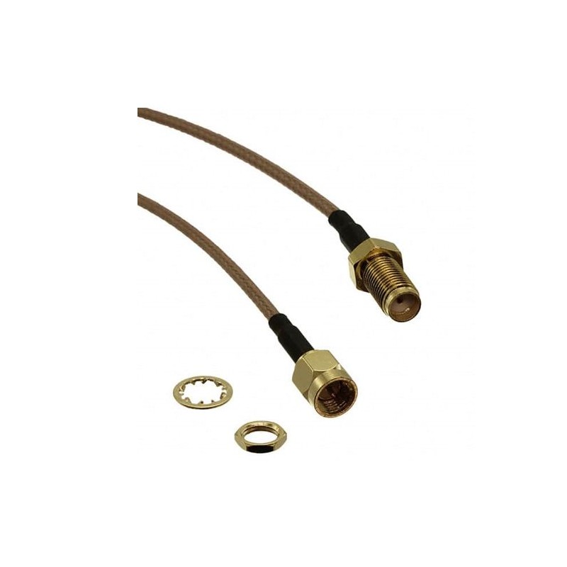 1 pcs - RS PRO Male SMA to SMA Coaxial Cable, 152mm, RG316 Coaxial, Terminated