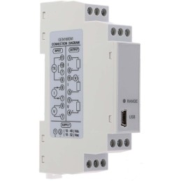 1 pcs - RS PRO Signal Conditioner, Current, Voltage Input, Current, Voltage Output, 10 - 32 V ac, 10 - 48V dc