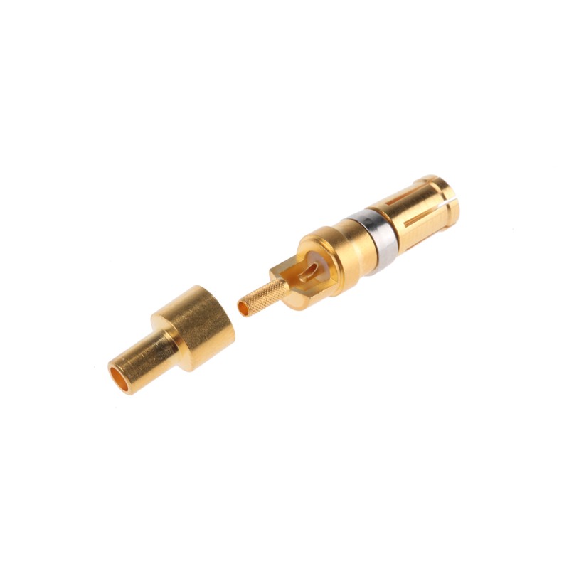 1 pcs - RS PRO Female Solder D-Sub Connector Coaxial Contact, Gold over Nickel Coaxial