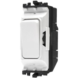 1 pcs - MK Electric 2 Way White Switch Insert Module 20A, Grid Plus Series