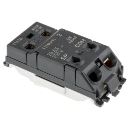 1 pcs - MK Electric 2 Way White Switch Insert Module 20A, Grid Plus Series