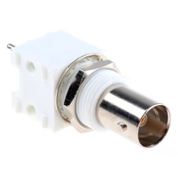 1 pcs - RS PRO, jack PCB Mount BNC Connector, 75Ω, Through Hole Termination, Straight Body