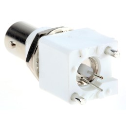 1 pcs - RS PRO, jack PCB Mount BNC Connector, 75Ω, Through Hole Termination, Straight Body